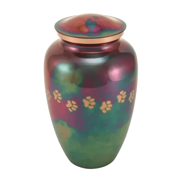 Classic Paws Raku Pet Urn